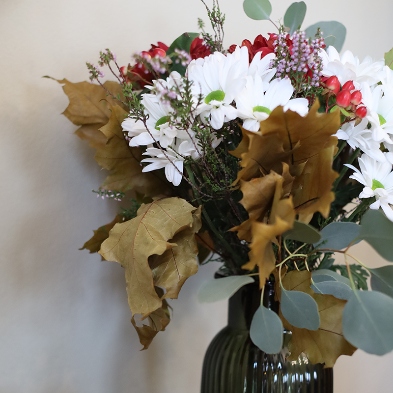 Ramo outono de flores campestres