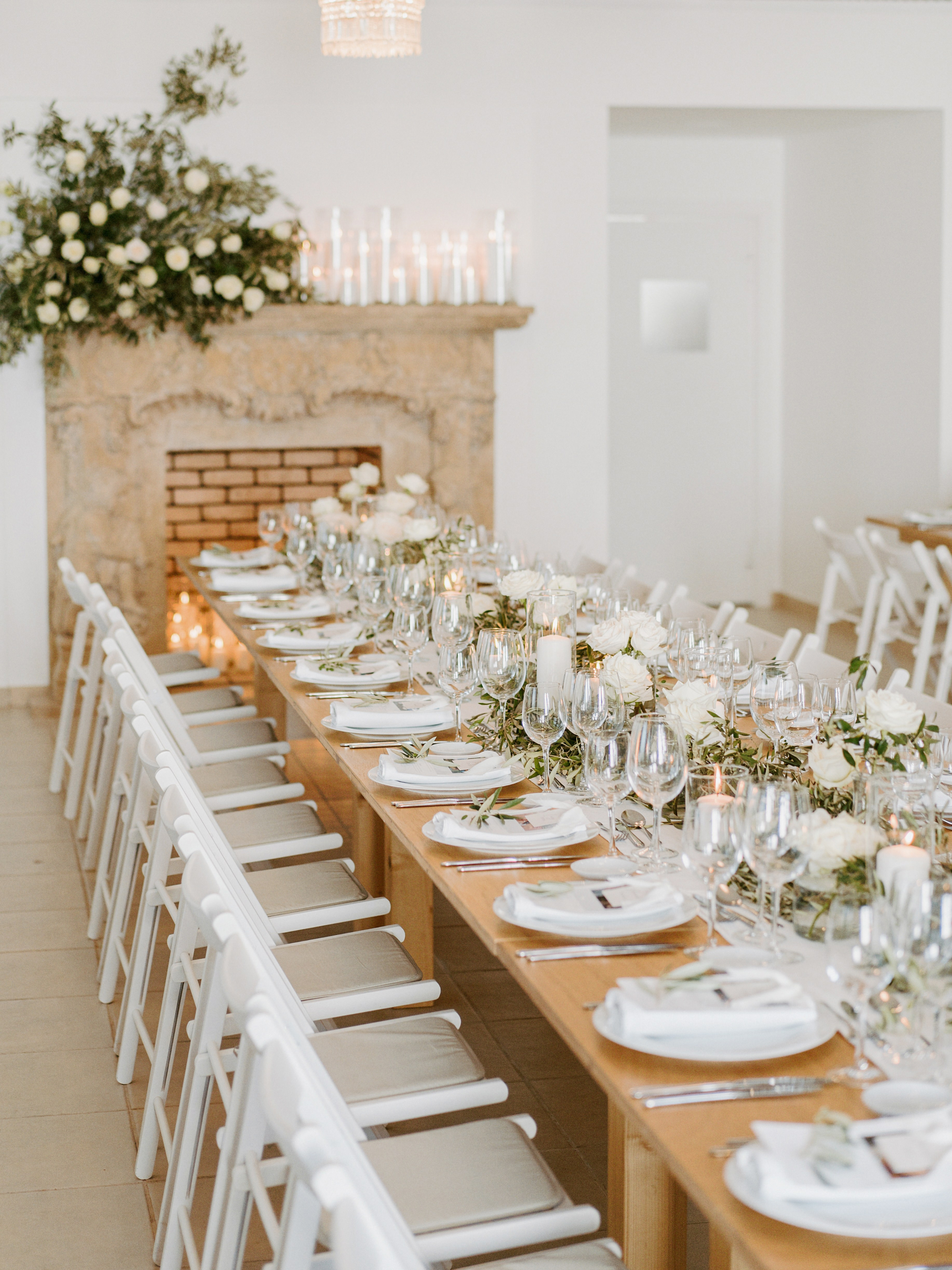 314_T&M Mesa preparada de casamento, com flores decorativas